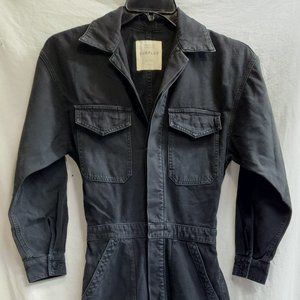 Women's Citizens of Humanity SURPLUS Black Denim Full Jumpsuit size XS